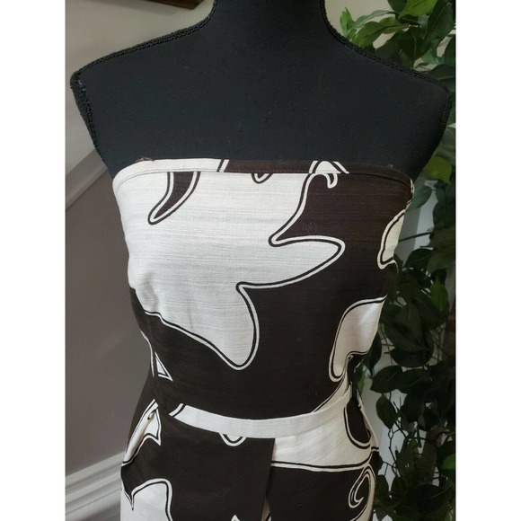 Merona Women's Brown/White Dress Size16 - Picture 5 of 12